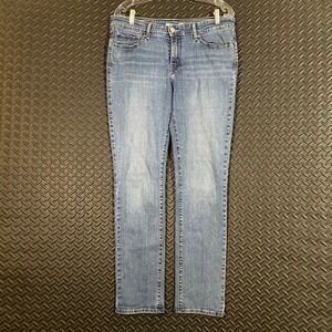 Levi's 712 Slim Blue Light Washed Mid Rise Denim Jeans Women's‎ Size 32 Casual